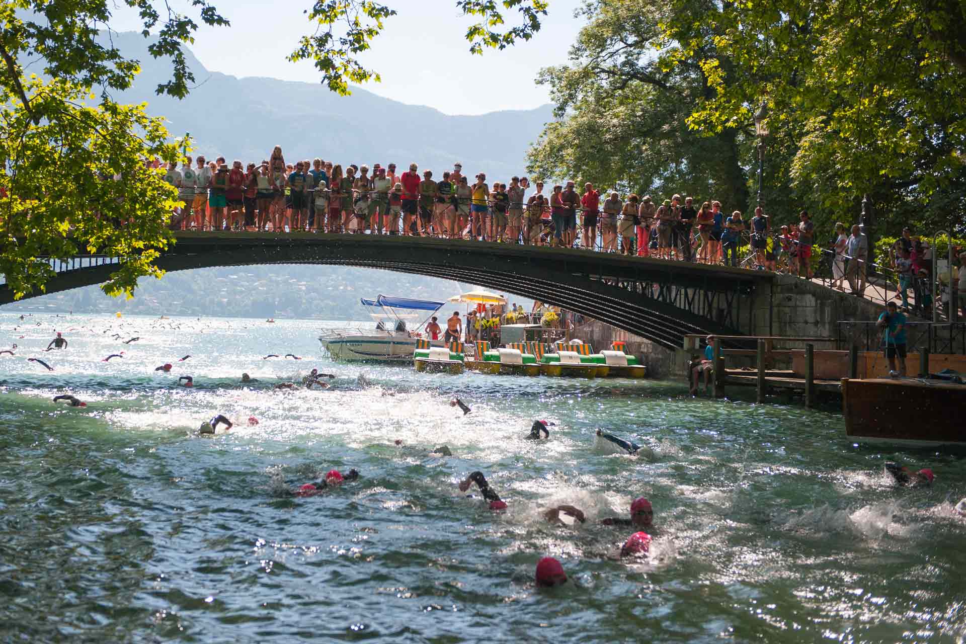 Pont des Amours Triathlon International du Lac d'Annecy