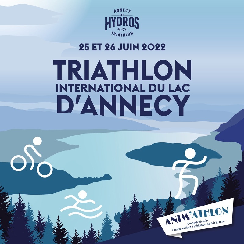AfficheTriathlonAnnecy2022 triathlon-annecy-départ-2019